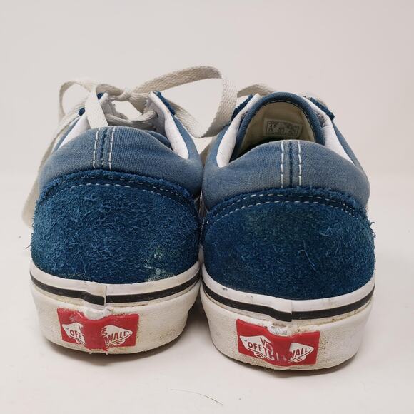 Vans Suede Sneaker Lace Up Shoe Teal - 6 - Picture 4 of 6